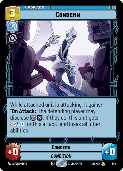 Image for Condemn (Foil) (548) [Secrets of Power] - Star Wars: Unlimited