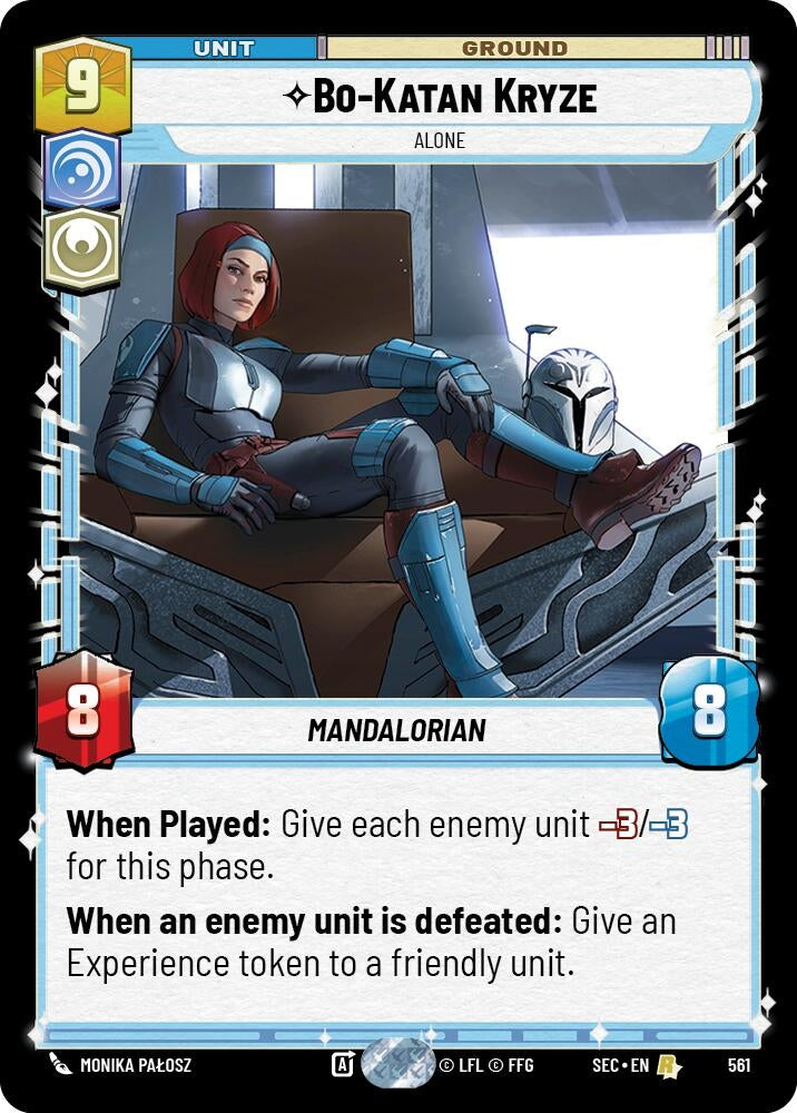Image for Bo-Katan Kryze - Alone (Foil) (561) [Secrets of Power] - Star Wars: Unlimited