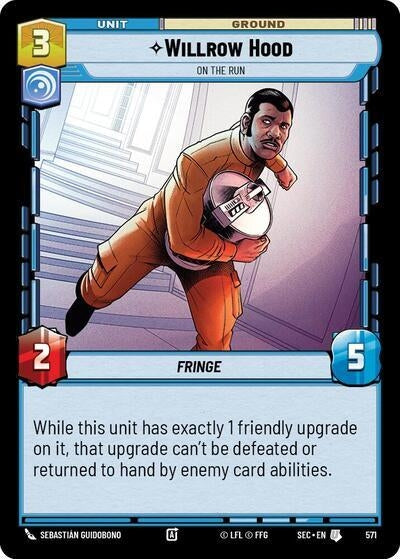 Image for Willrow Hood - On the Run (Foil) (571) [Secrets of Power] - Star Wars: Unlimited