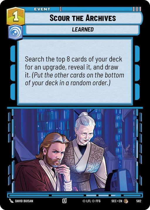 Image for Scour the Archives (Foil) (582) [Secrets of Power] - Star Wars: Unlimited