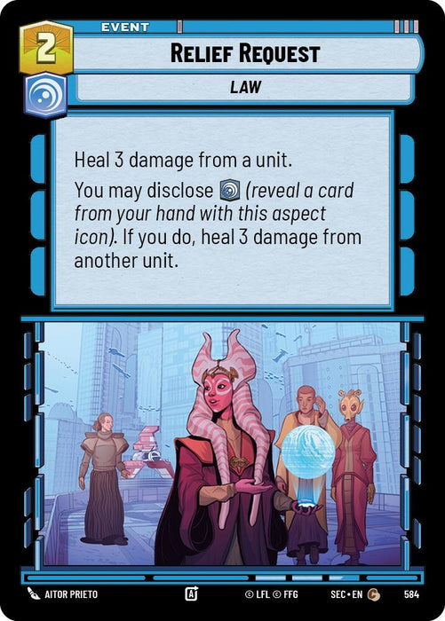 Image for Relief Request (Foil) (584) [Secrets of Power] - Star Wars: Unlimited