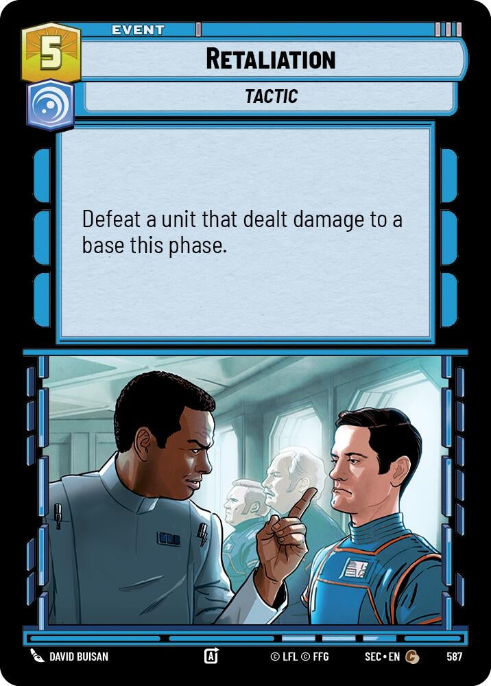 Image for Retaliation (Foil) (587) [Secrets of Power] - Star Wars: Unlimited