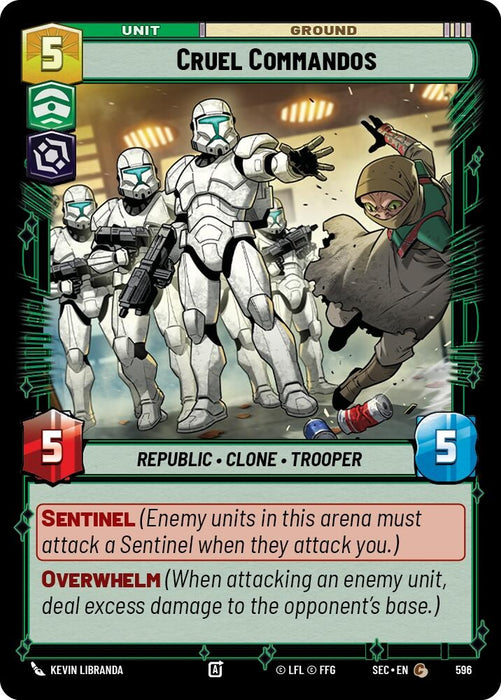Image for Cruel Commandos (Foil) (596) [Secrets of Power] - Star Wars: Unlimited