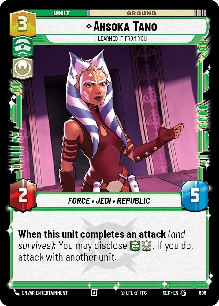 Image for Ahsoka Tano - I Learned It from You (Foil) (606) [Secrets of Power] - Star Wars: Unlimited