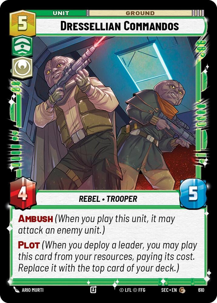 Image for Dressellian Commandos (Foil) (610) [Secrets of Power] - Star Wars: Unlimited