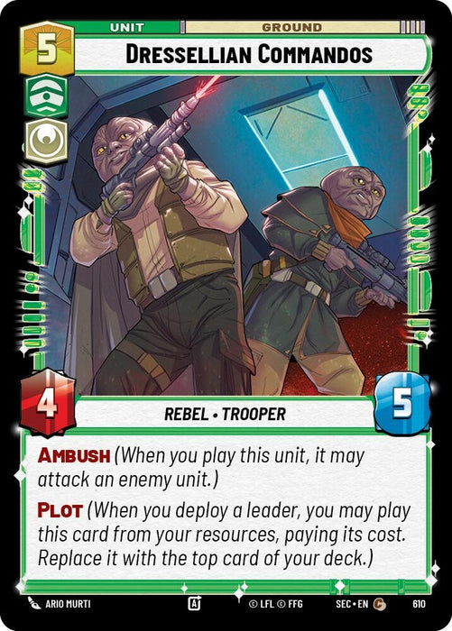 Image for Dressellian Commandos (Foil) (610) [Secrets of Power] - Star Wars: Unlimited