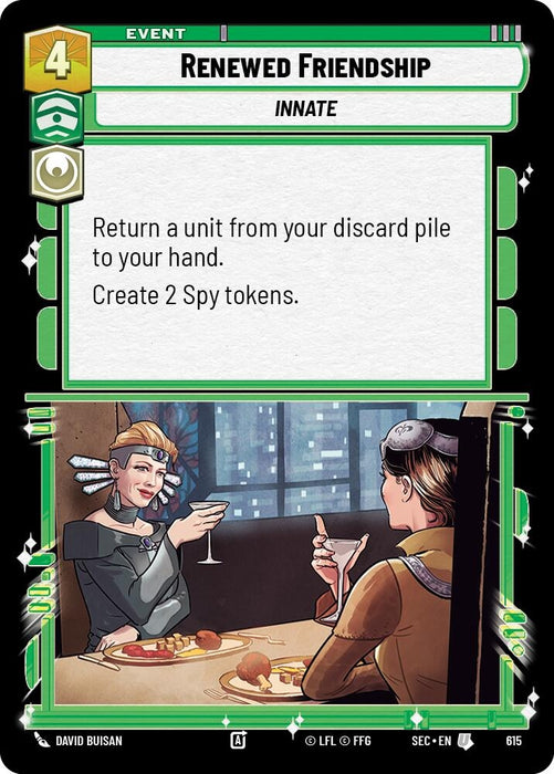Image for Renewed Friendship (Foil) (615) [Secrets of Power] - Star Wars: Unlimited