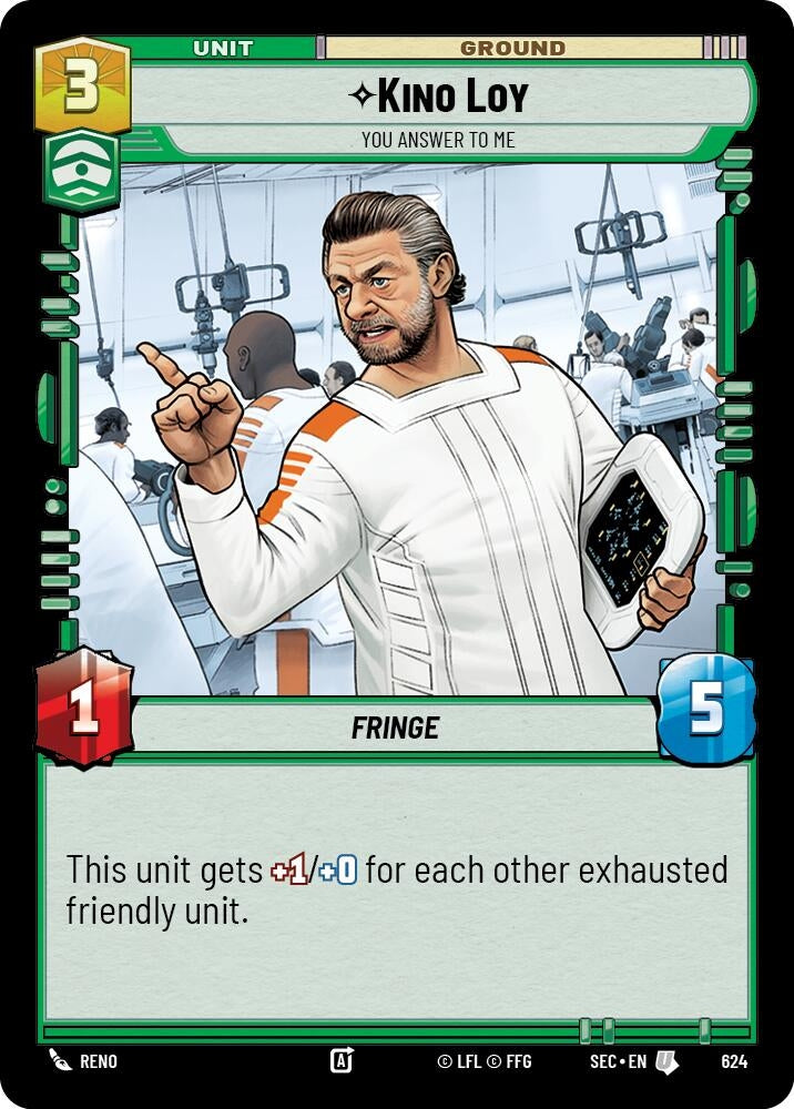 Image for Kino Loy - You Answer to Me (Foil) (624) [Secrets of Power] - Star Wars: Unlimited
