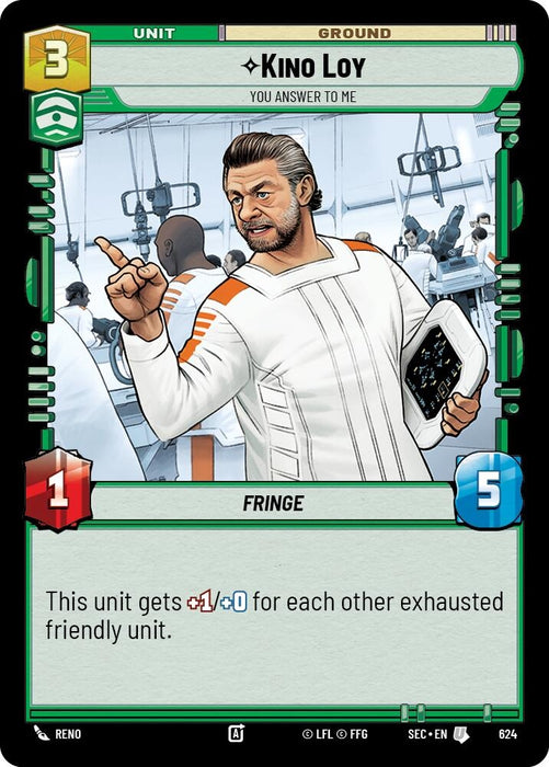 Image for Kino Loy - You Answer to Me (Foil) (624) [Secrets of Power] - Star Wars: Unlimited