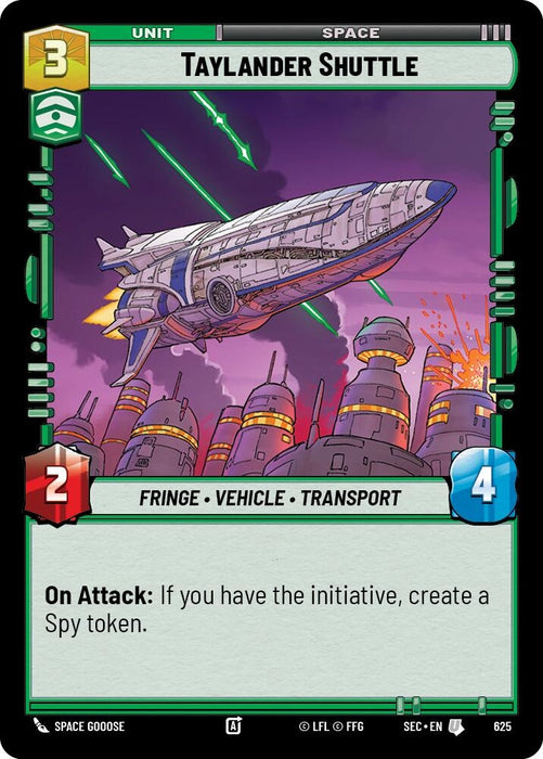 Image for Taylander Shuttle (Foil) (625) [Secrets of Power] - Star Wars: Unlimited