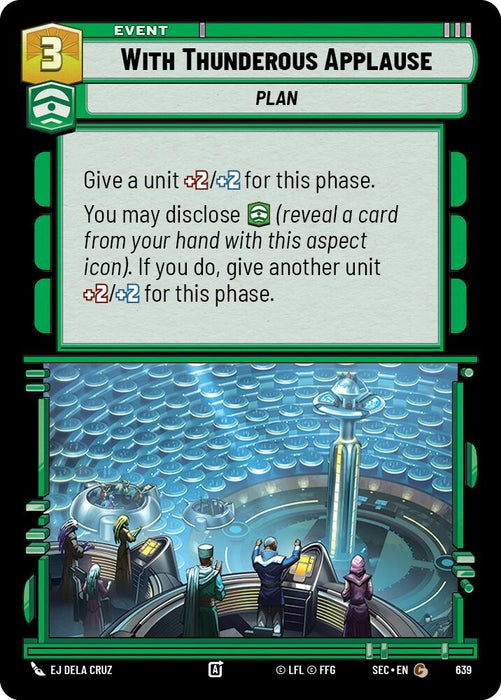 Image for With Thunderous Applause (Foil) (639) [Secrets of Power] - Star Wars: Unlimited