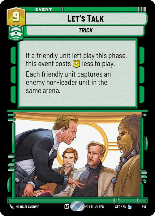 Image for Let's Talk (Foil) (641) [Secrets of Power] - Star Wars: Unlimited