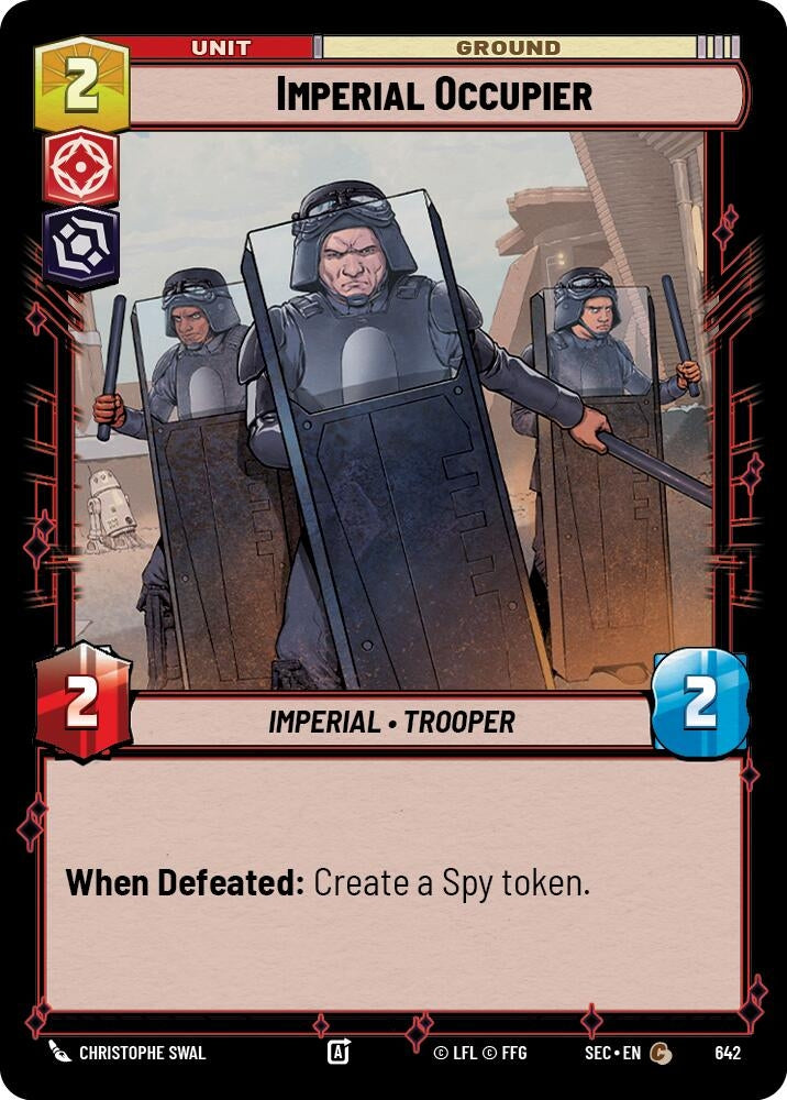 Image for Imperial Occupier (Foil) (642) [Secrets of Power] - Star Wars: Unlimited