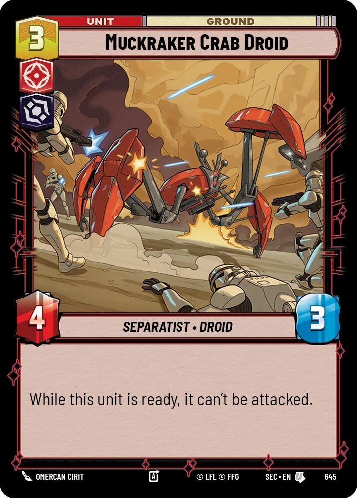 Image for Muckraker Crab Droid (Foil) (645) [Secrets of Power] - Star Wars: Unlimited
