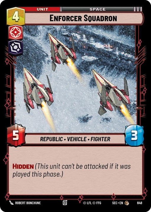 Image for Enforcer Squadron (Foil) (648) [Secrets of Power] - Star Wars: Unlimited