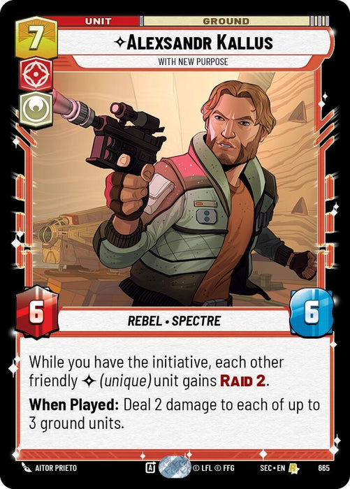 Image for Alexsandr Kallus - With New Purpose (Foil) (665) [Secrets of Power] - Star Wars: Unlimited