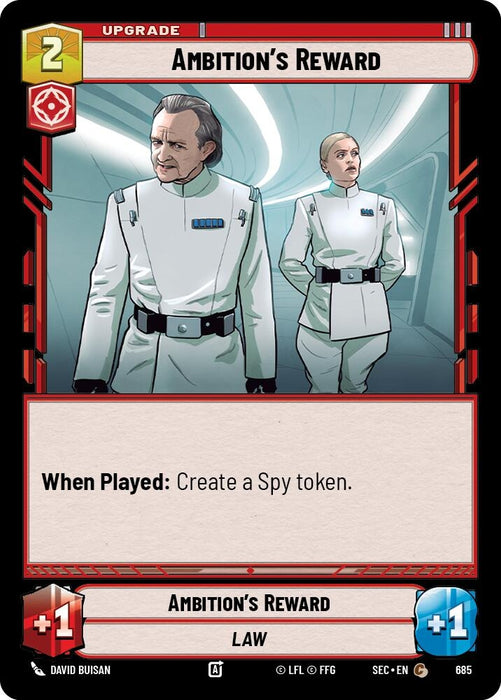 Image for Ambition's Reward (Foil) (685) [Secrets of Power] - Star Wars: Unlimited
