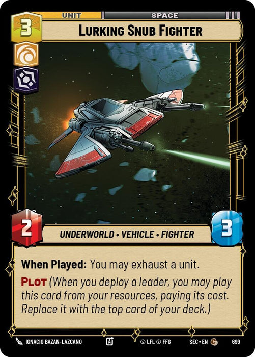 Image for Lurking Snub Fighter (Foil) (699) [Secrets of Power] - Star Wars: Unlimited