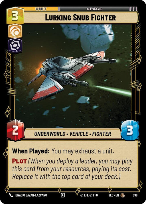 Image for Lurking Snub Fighter (Foil) (699) [Secrets of Power] - Star Wars: Unlimited