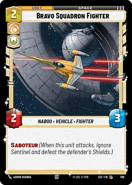 Image for Bravo Squadron Fighter (Foil) (709) [Secrets of Power] - Star Wars: Unlimited