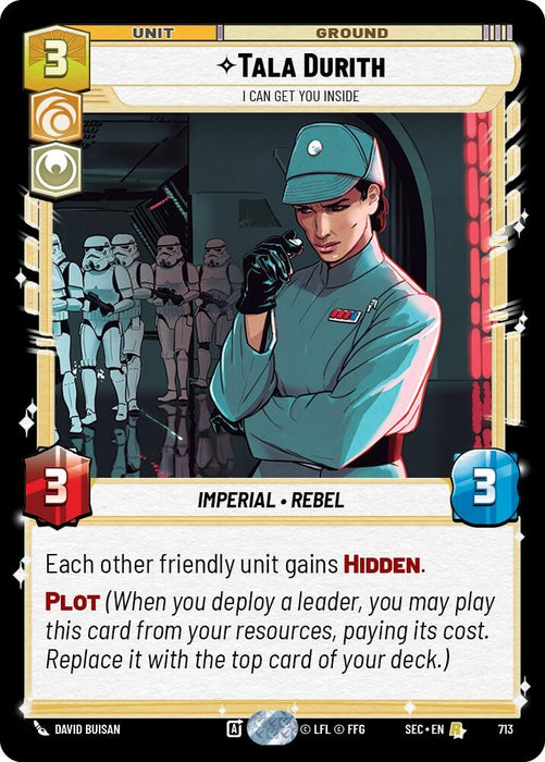 Image for Tala Durith - I Can Get You Inside (Foil) (713) [Secrets of Power] - Star Wars: Unlimited