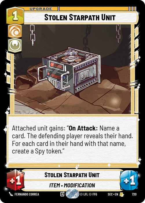 Image for Stolen Starpath Unit (Foil) (720) [Secrets of Power] - Star Wars: Unlimited