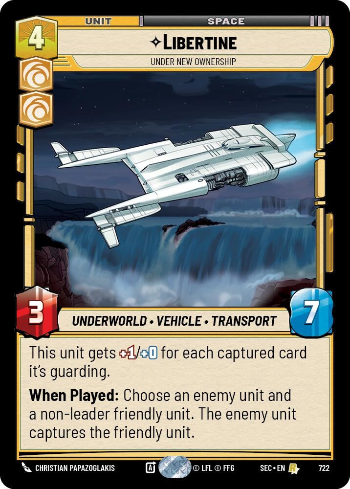 Image for Libertine - Under New Ownership (Foil) (722) [Secrets of Power] - Star Wars: Unlimited