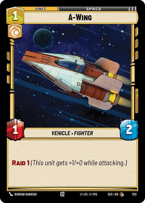 Image for A-Wing (Foil) (723) [Secrets of Power] - Star Wars: Unlimited
