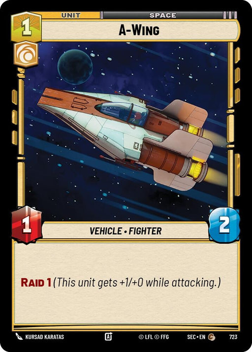 Image for A-Wing (Foil) (723) [Secrets of Power] - Star Wars: Unlimited