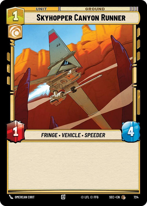 Image for Skyhopper Canyon Runner (Foil) (724) [Secrets of Power] - Star Wars: Unlimited
