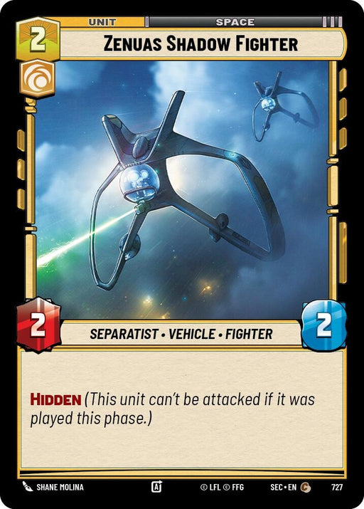 Image for Zenuas Shadow Fighter (Foil) (727) [Secrets of Power] - Star Wars: Unlimited