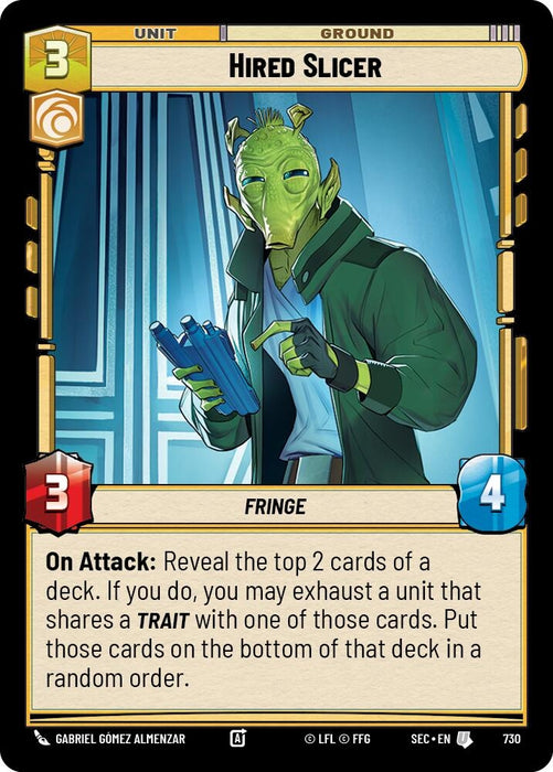 Image for Hired Slicer (Foil) (730) [Secrets of Power] - Star Wars: Unlimited