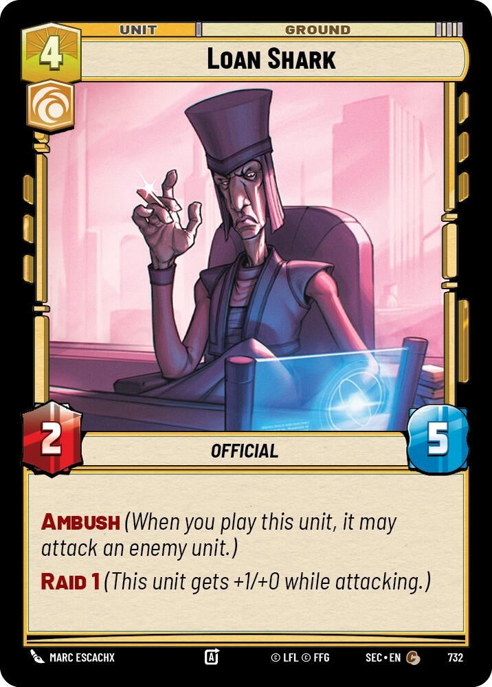 Image for Loan Shark (Foil) (732) [Secrets of Power] - Star Wars: Unlimited
