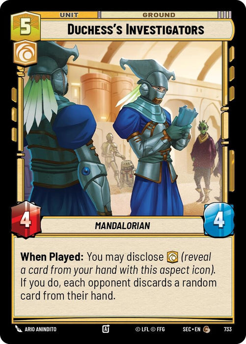 Image for Duchess's Investigators (Foil) (733) [Secrets of Power] - Star Wars: Unlimited