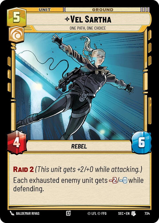 Image for Vel Sartha - One Path, One Choice (Foil) (734) [Secrets of Power] - Star Wars: Unlimited