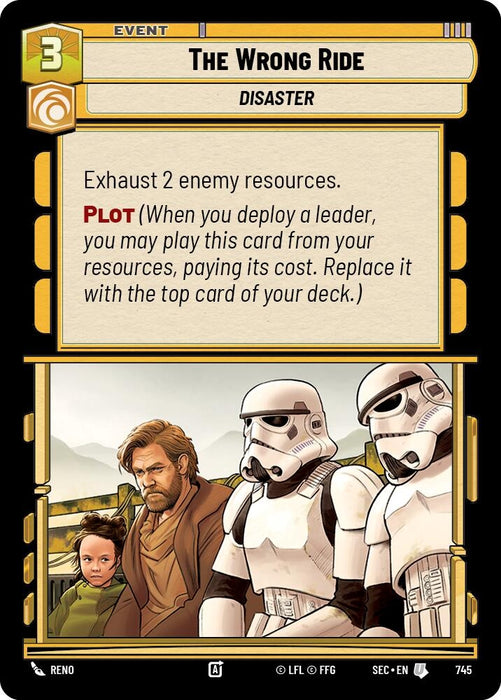 Image for The Wrong Ride (Foil) (745) [Secrets of Power] - Star Wars: Unlimited