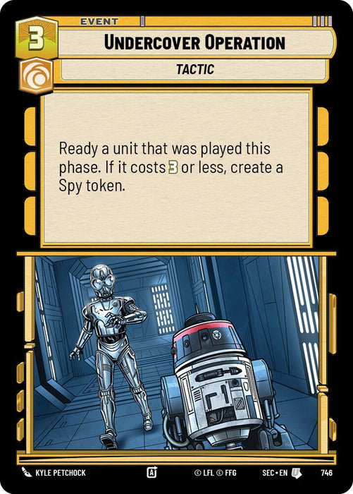 Image for Undercover Operation (Foil) (746) [Secrets of Power] - Star Wars: Unlimited