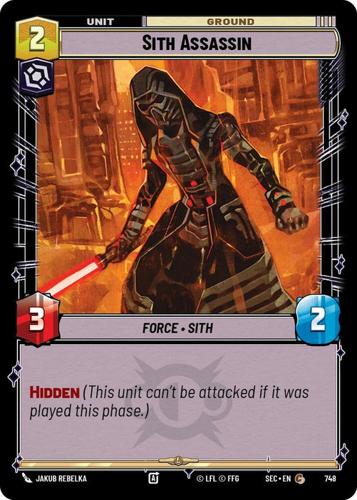 Image for Sith Assassin (Foil) (748) [Secrets of Power] - Star Wars: Unlimited