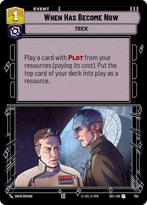 Image for When Has Become Now (Foil) (755) [Secrets of Power] - Star Wars: Unlimited
