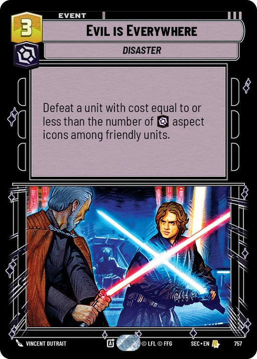 Image for Evil is Everywhere (Foil) (757) [Secrets of Power] - Star Wars: Unlimited
