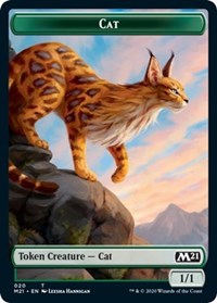 Cat (020) // Dog Double-Sided Token (20 // 19) [Core Set 2021]