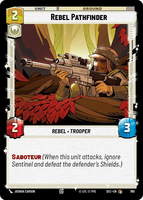 Image for Rebel Pathfinder (Foil) (760) [Secrets of Power] - Star Wars: Unlimited