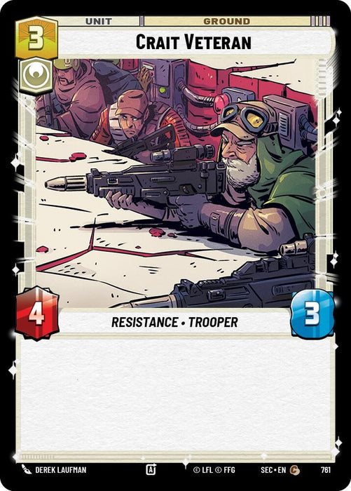 Image for Crait Veteran (Foil) (761) [Secrets of Power] - Star Wars: Unlimited