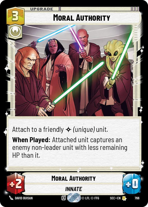 Image for Moral Authority (Foil) (766) [Secrets of Power] - Star Wars: Unlimited
