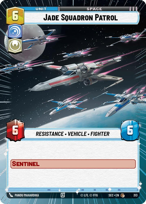 Image for Jade Squadron Patrol (Hyperspace) (313) [Secrets of Power] - Star Wars: Unlimited