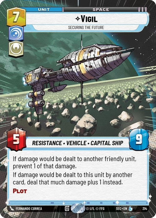 Image for Vigil - Securing the Future (Hyperspace) (314) [Secrets of Power] - Star Wars: Unlimited
