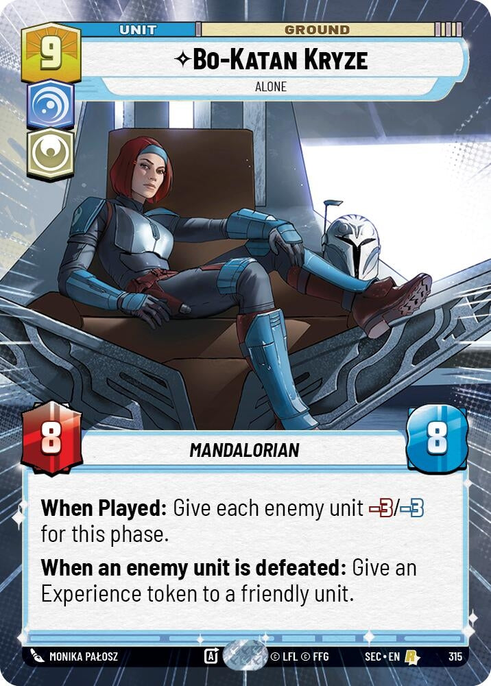 Image for Bo-Katan Kryze - Alone (Hyperspace) (315) [Secrets of Power] - Star Wars: Unlimited