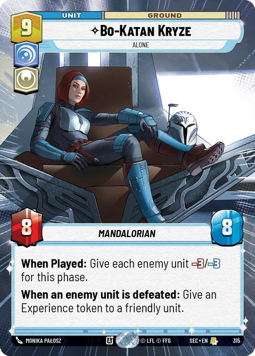 Image for Bo-Katan Kryze - Alone (Hyperspace) (315) [Secrets of Power] - Star Wars: Unlimited