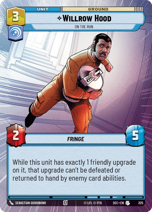 Image for Willrow Hood - On the Run (Hyperspace) (325) [Secrets of Power] - Star Wars: Unlimited