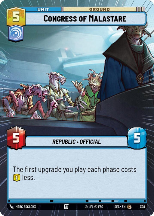 Image for Congress of Malastare (Hyperspace) (328) [Secrets of Power] - Star Wars: Unlimited